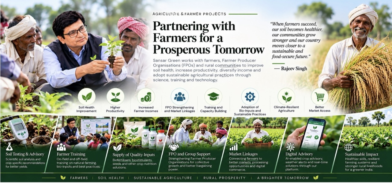 Rajeev Singh partnering with farmers and Farmer Producer Organisations to improve soil health, increase productivity, strengthen farmer incomes, promote sustainable agriculture and expand market access